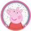 Peppa malac papírtányér 8 db-os 18 cm