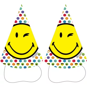 Emoji Parti kalap, csákó 8 db-os