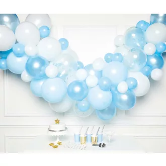 Blue léggömb, lufi girland 70 db-os szett