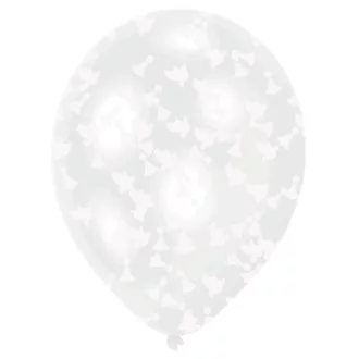   Haranggal és galambbal töltött léggömb, lufi 6 db-os 11 inch (27,5 cm)