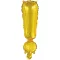 Gold, Arany ! betű fólia lufi, 43 cm