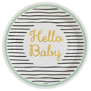 Hello Baby papírtányér 8 db-os 23cm