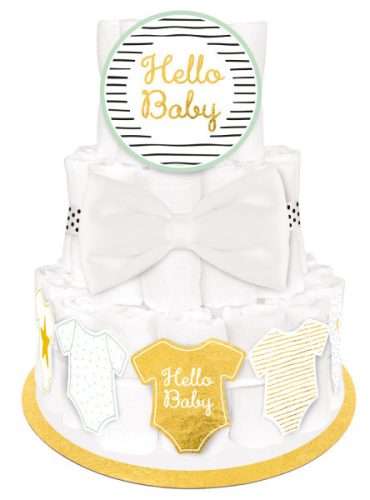 Hello Baby babaváró pelenkatorta készítő szett