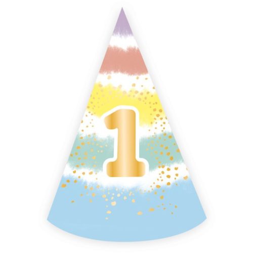 1st Birthday Rainbow party kalap, csákó