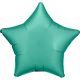 Silk Jade Green csillag fólia lufi 48cm