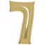 Arany White Gold 7-es szám fólia lufi 88cm