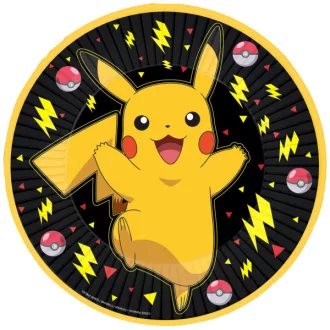 Pokémon Thunder papírtányér 8 db-os 23cm