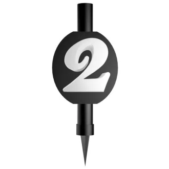 Fekete Black 2-es torta tűzijáték 12cm