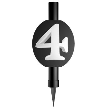 Fekete Black 4-es torta tűzijáték 12cm