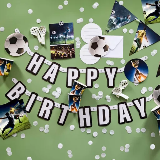 Focis Kick It Happy Birthday papír felirat 180cm