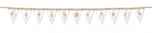 Esküvői Gifts & Cards zászlófüzér 240 cm