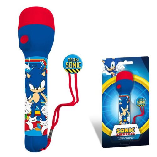 Sonic a sündisznó elemlámpa, zseblámpa 21cm