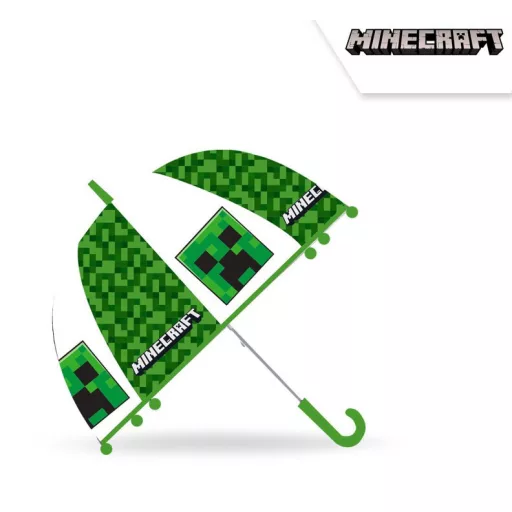 Minecraft gyerek átlátszó félautomata esernyő
