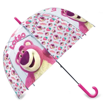 Disney Játékháború Lotso Strawberry gyerek átlátszó esernyő 70 cm