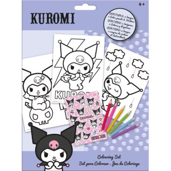 Hello Kitty Kuromi színező szett matricával