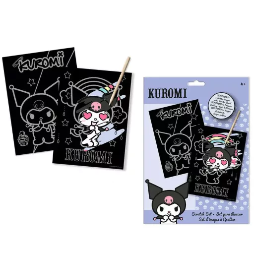 Hello Kitty Kuromi scratch képkarcoló készlet