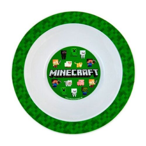 Minecraft Green műanyag mélytányér (16 cm)