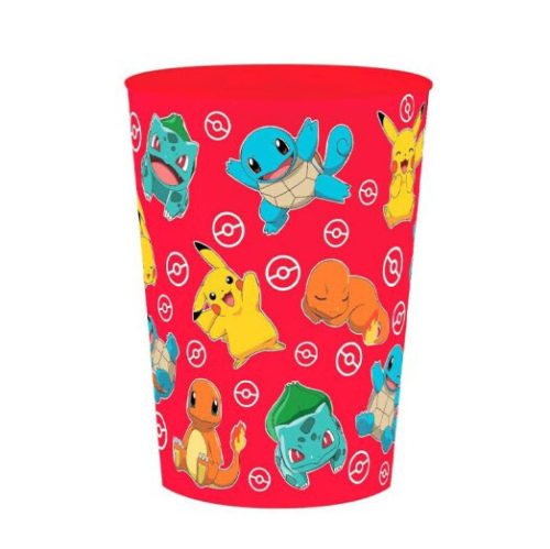 Pokémon Red műanyag pohár 250ml