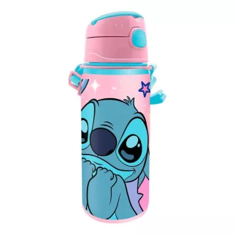 Disney Lilo és Stitch, A csillagkutya This World alumínium szívószálas kulacs akasztóval 600ml
