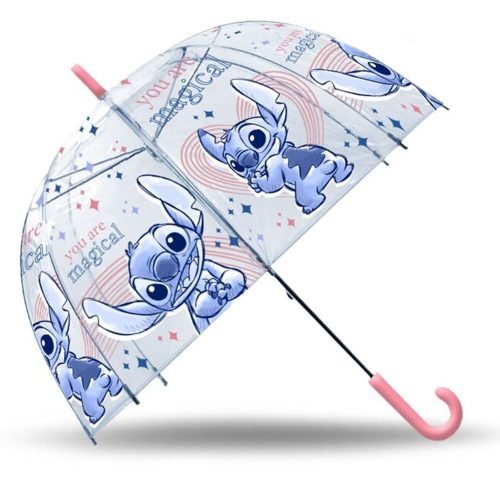 Disney Lilo és Stitch, A csillagkutya gyerek átlátszó félautomata esernyő 70 cm