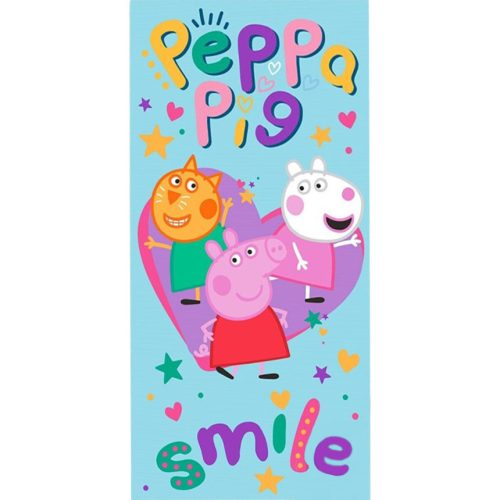 Peppa malac Smile fürdőlepedő, strand törölköző 70x140 cm