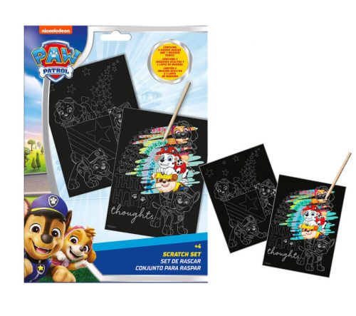 Mancs Őrjárat Happy Thoughts scratch képkarcoló készlet