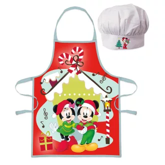   Disney Minnie, Mickey karácsonyi gyerek kötény 2 darabos szett