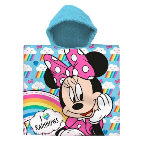 Disney Minnie Rainbows strand törölköző poncsó (60x120cm)