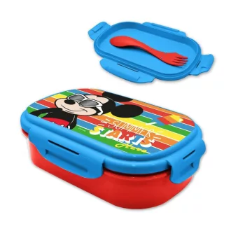 Disney Mickey Summer Starts szendvicsdoboz + evőeszköz