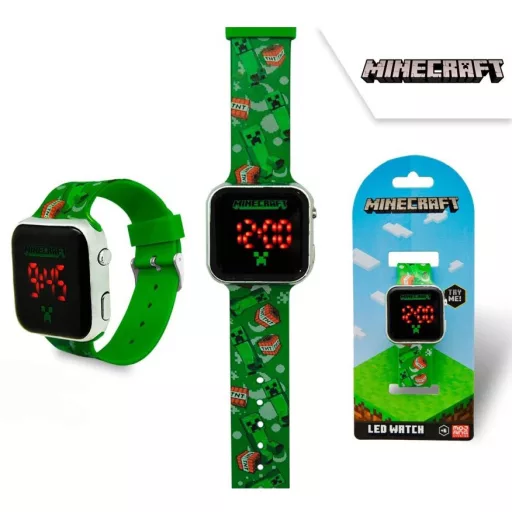 Minecraft digitális LED karóra