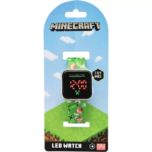 Minecraft digitális LED karóra