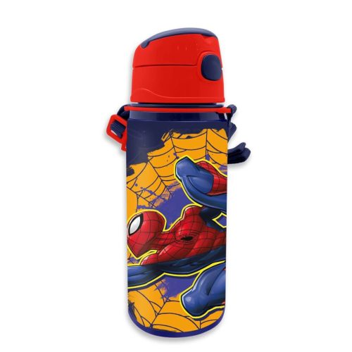 Pókember Web-Slinger alumínium kulacs akasztóval 600ml