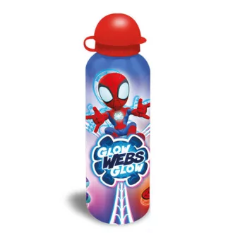 Pókember Glow Web alumínium kulacs ívókupakkal 500 ml