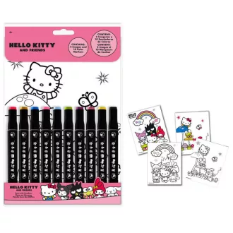 Hello Kitty Friends számos színező