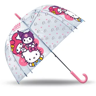 Hello Kitty Friends gyerek átlátszó esernyő 70 cm