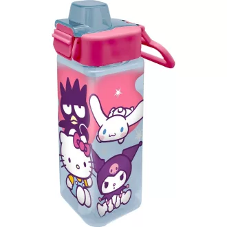 Hello Kitty Friends square műanyag kulacs 500ml