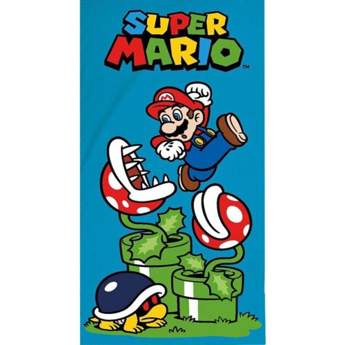 Super Mario fürdőlepedő, strand törölköző 70x140 cm