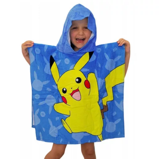 Pokémon strand törölköző poncsó 60x120cm