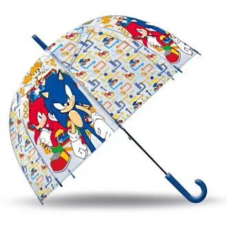 Sonic, a sündisznó gyerek átlátszó félautomata esernyő 70 cm