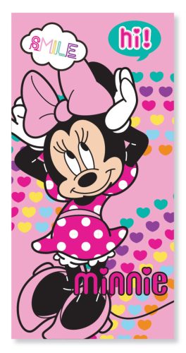 Disney Minnie Hearts fürdőlepedő, strand törölköző 70x137cm