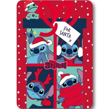 Disney Lilo és Stitch, A csillagkutya Santa Karácsony polár takaró 100x140 cm