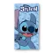 Disney Lilo és Stitch, A csillagkutya Big Smile fürdőlepedő, strandtörölköző 70x140cm (Fast Dry)