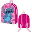 Disney Lilo és Stitch, A csillagkutya Pink Leaf hátizsák, táska 30cm