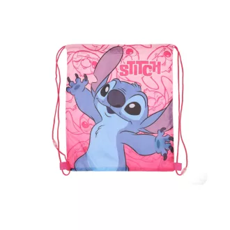 Disney Lilo és Stitch, A csillagkutya Pink Planet sporttáska, tornazsák 40cm