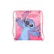 Disney Lilo és Stitch, A csillagkutya Pink Planet sporttáska, tornazsák 40cm