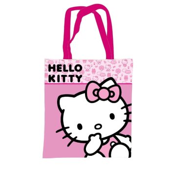 Hello Kitty Pink vászontáska, bevásárlótáska 44cm