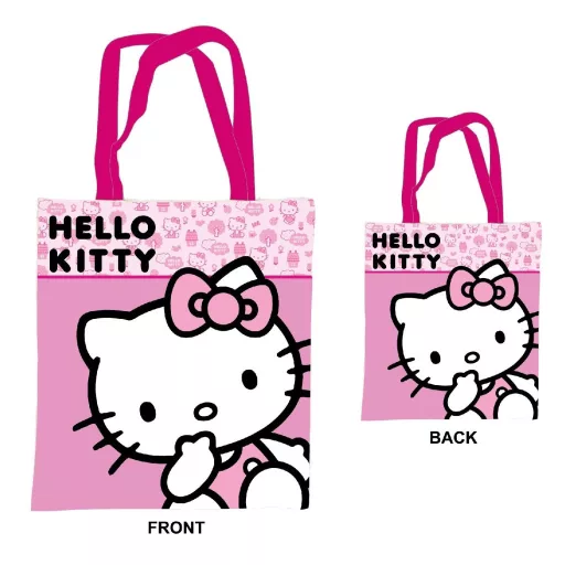 Hello Kitty Pink vászontáska, bevásárlótáska 44cm