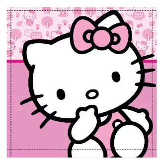 Hello Kitty Cutie kéztörlő, arctörlő, törölköző 30x30 cm