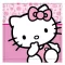 Hello Kitty Cutie kéztörlő, arctörlő, törölköző 30x30 cm