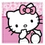 Hello Kitty Cutie kéztörlő, arctörlő, törölköző 30x30 cm